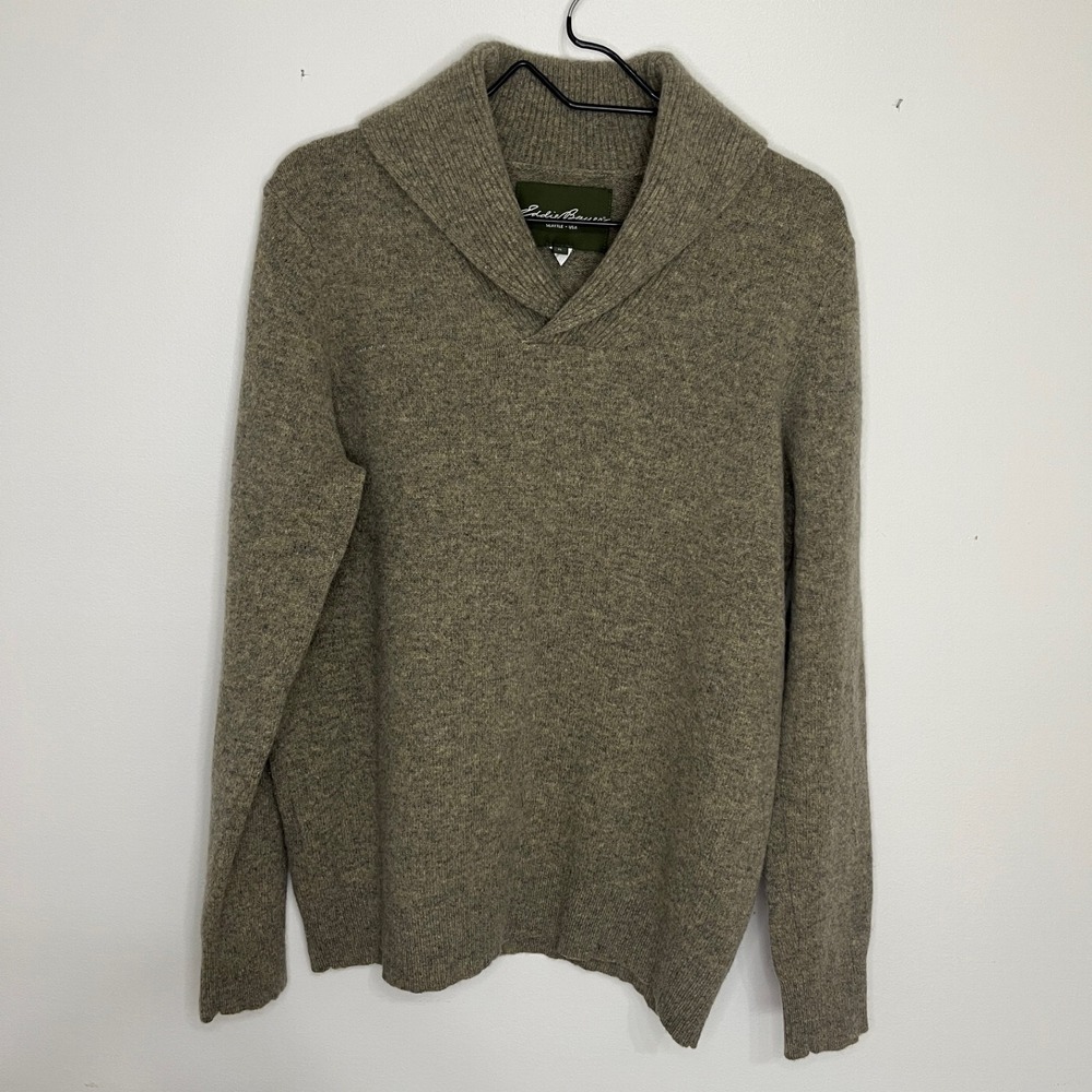 Eddie Bauer Lambswool Sweater Women's XL Granola Gorpcore Nature Cabincore
